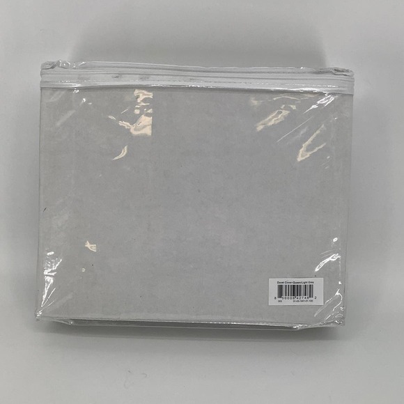 NEW! Buffy Breeze Eucalyptus Duvet Cover Queen Size Light Grey $139 msrp I4-1 - Picture 4 of 8